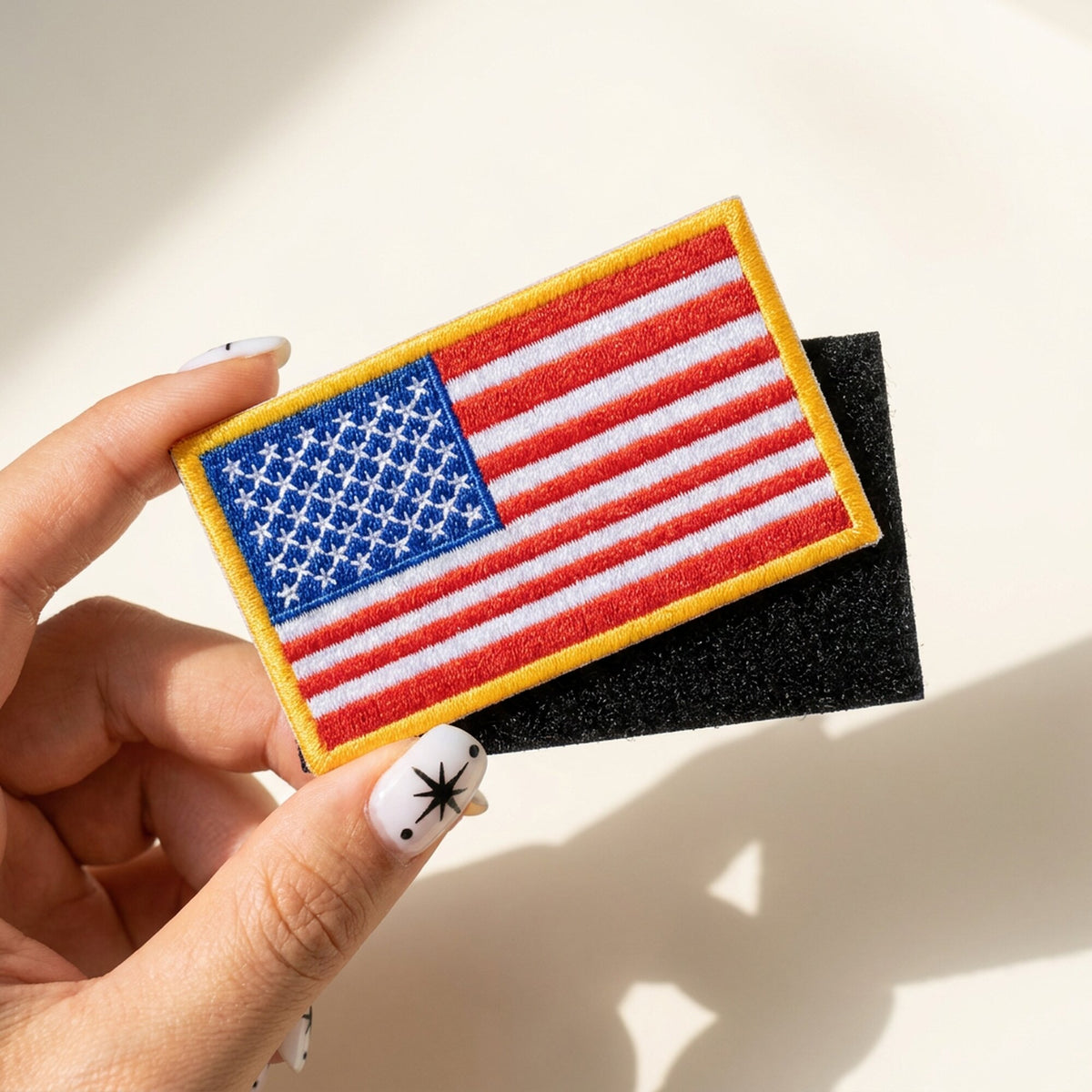 Tactical USA Flag Patch 10-Pack – Embroidered with Hook & Loop