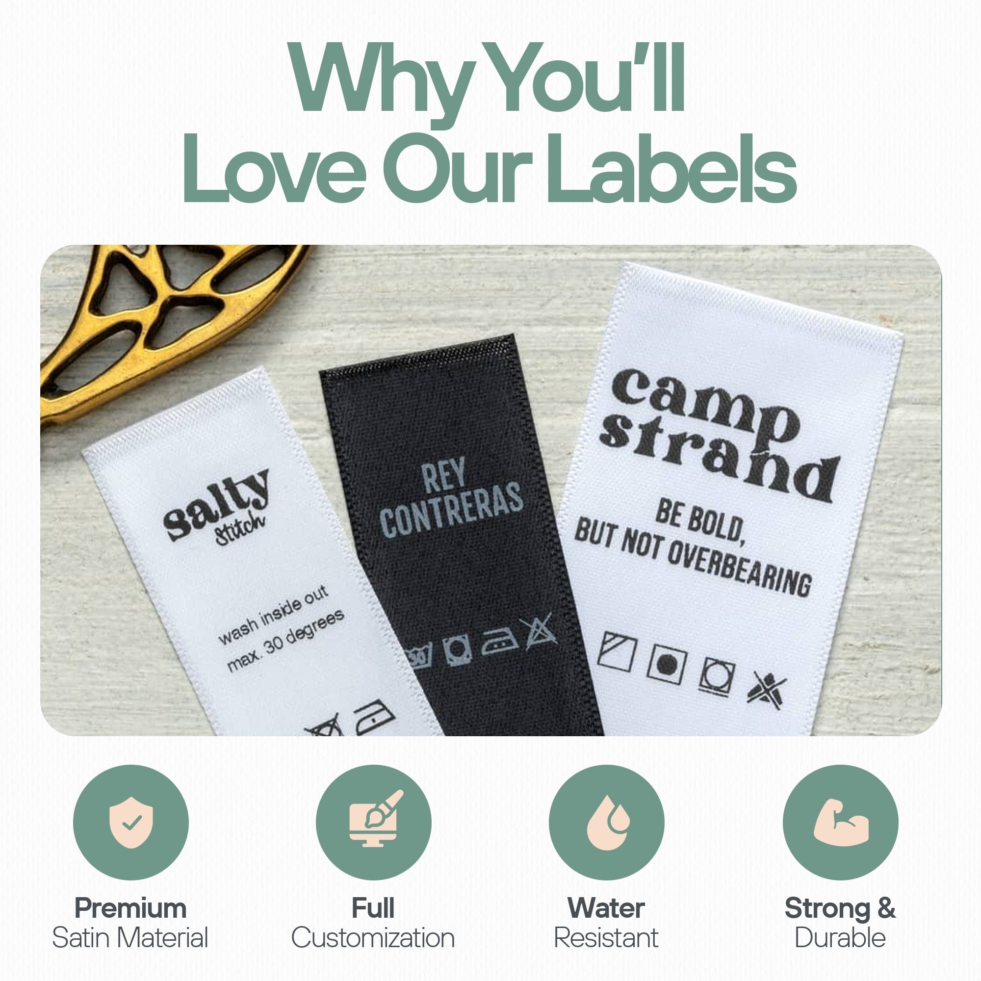 Waslabels op maat<br>