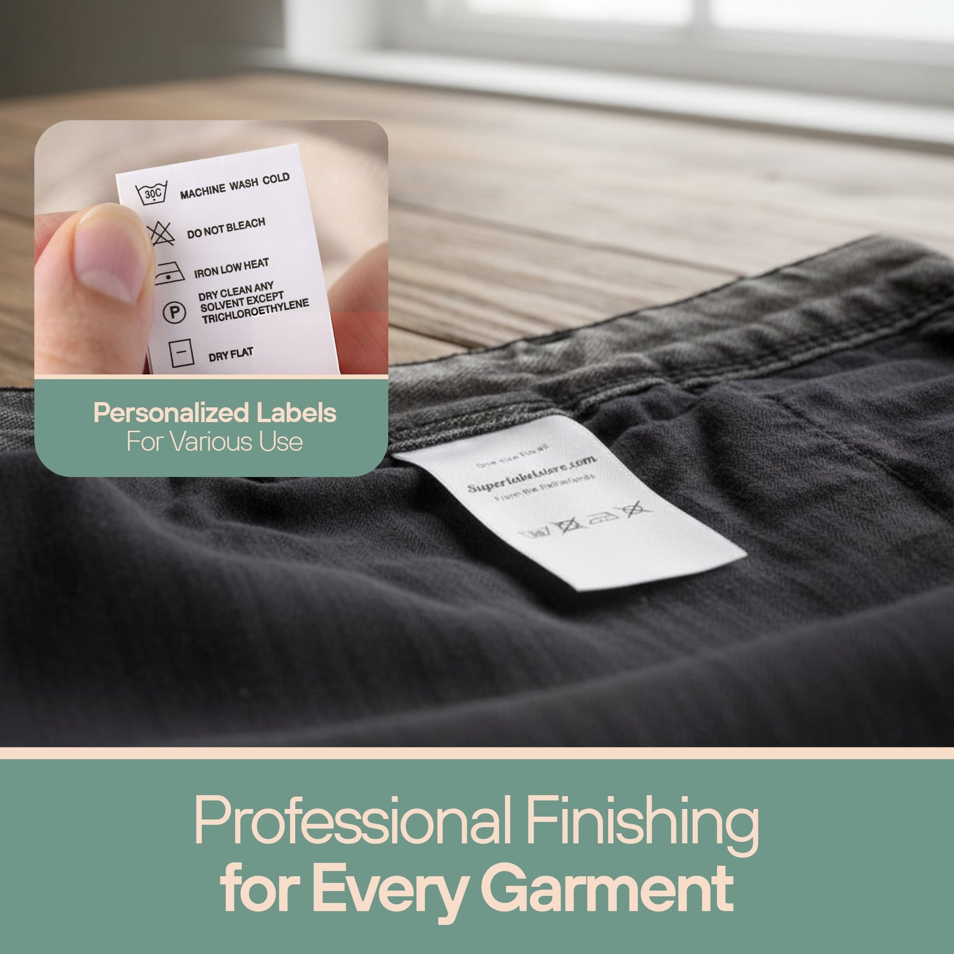 Waslabels op maat<br>