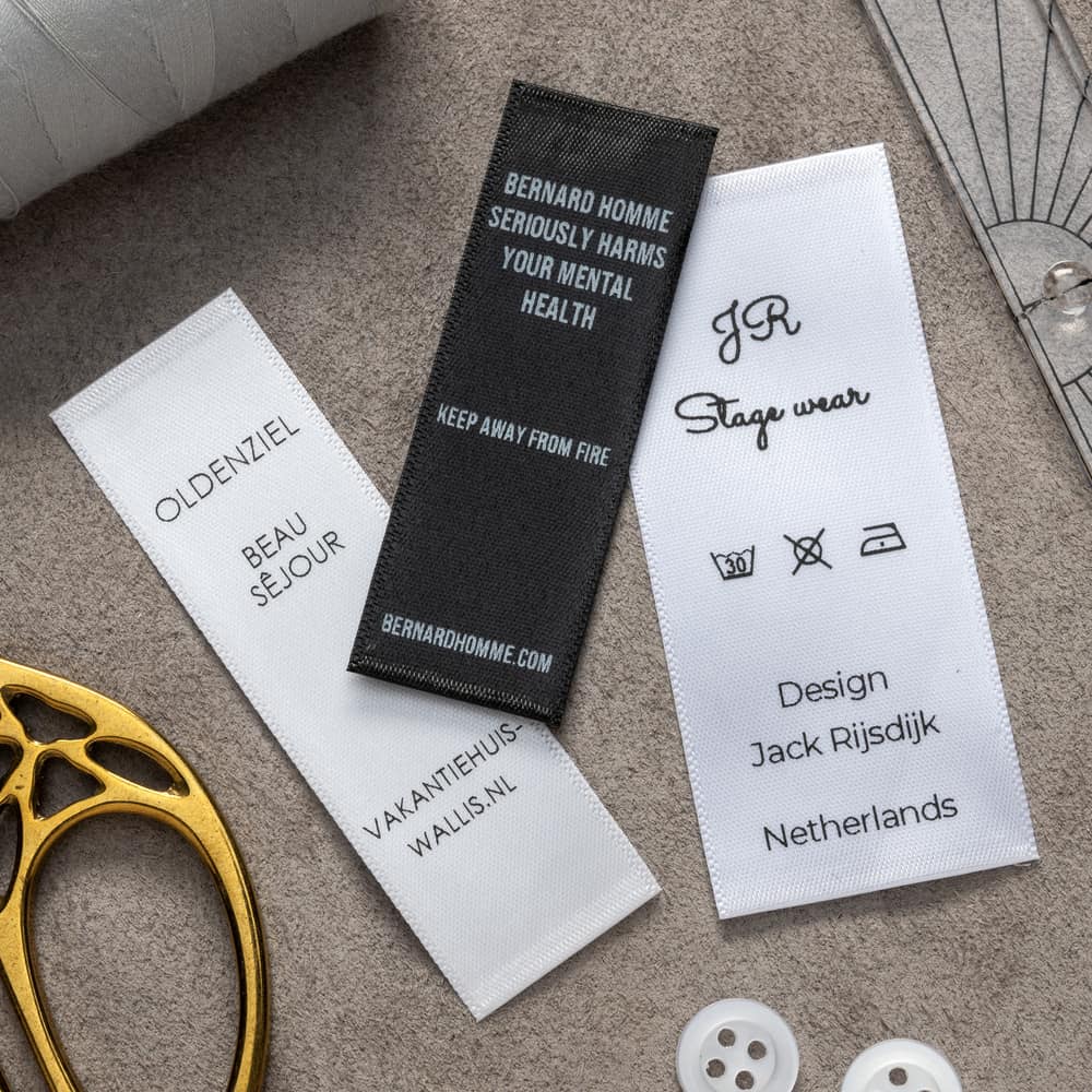 Waslabels op maat<br>