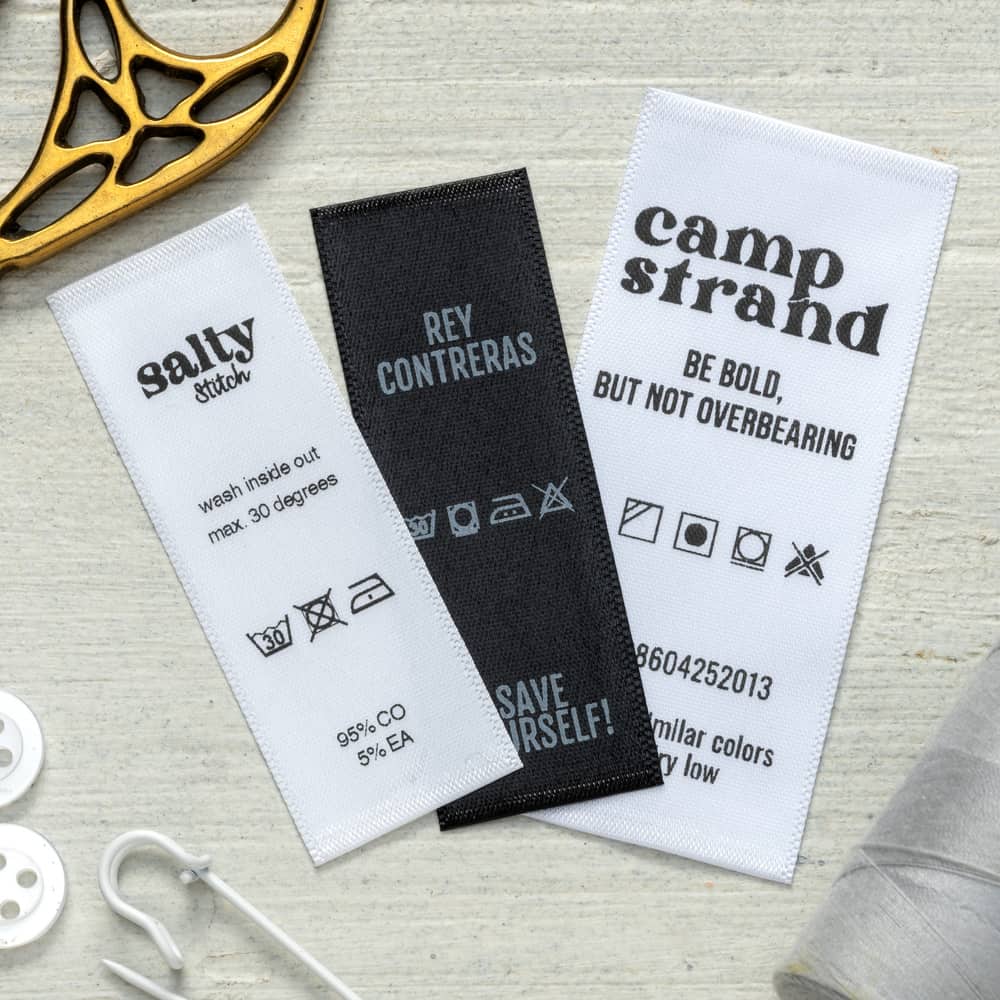 Waslabels op maat<br>