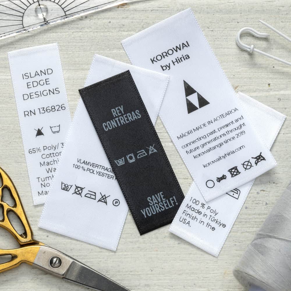 Waslabels op maat<br>