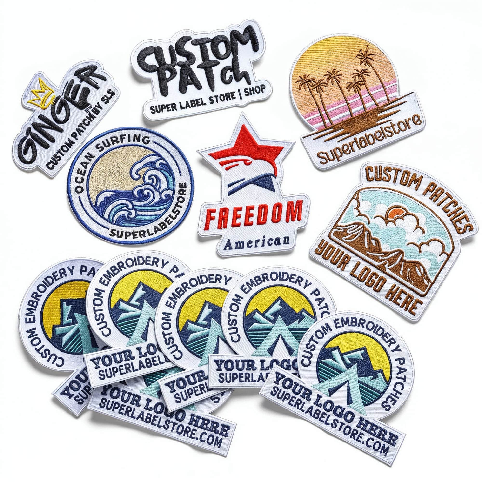 Custom Embroidery Patches | Sew-On, Iron-On & Velcro – Super Label