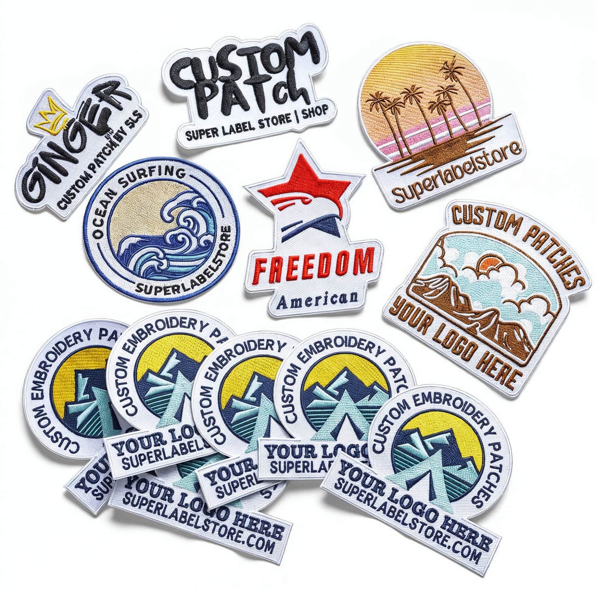 Geborduurde patches op maat