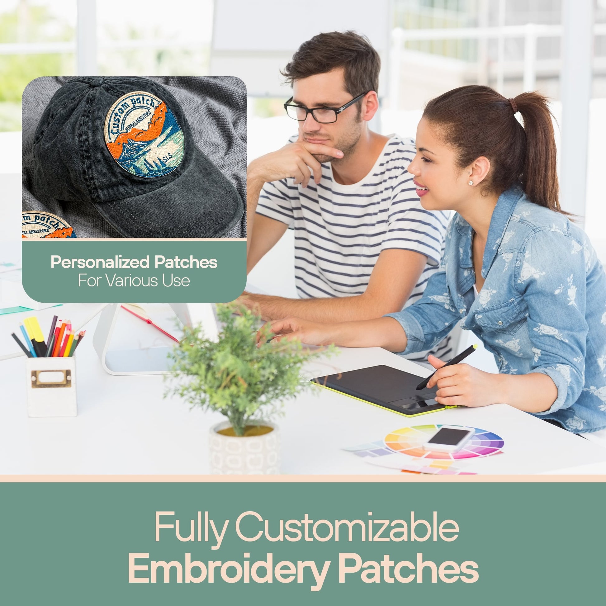 Geborduurde patches op maat