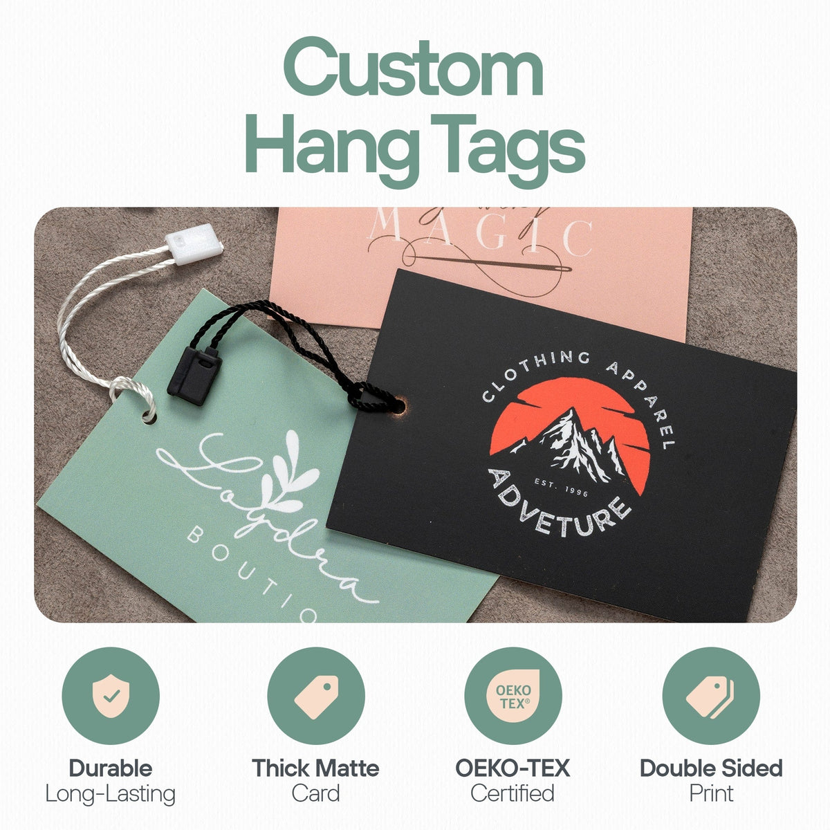 Custom Hang Tags | Printed Tags with Cords for Clothing & Gifts – Super ...