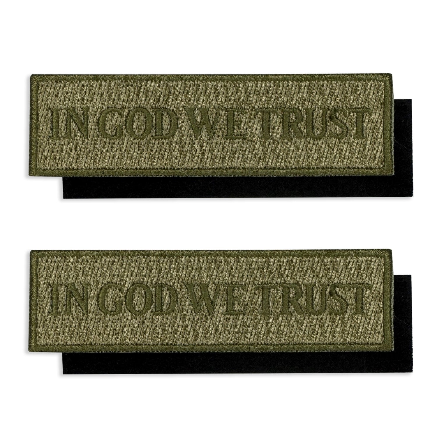 Morale patch in god we trust embroidery