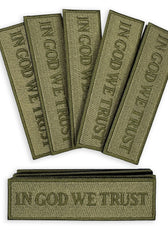 Morale patch in god we trust embroidery