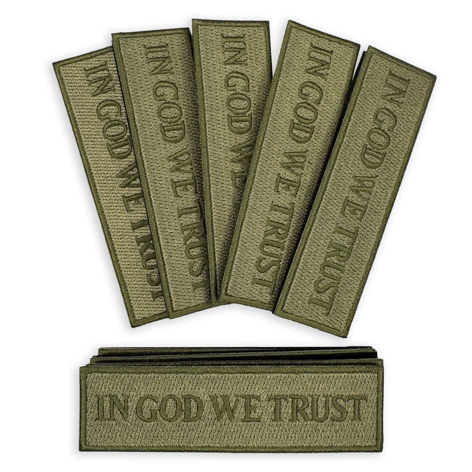 Morale patch in god we trust embroidery