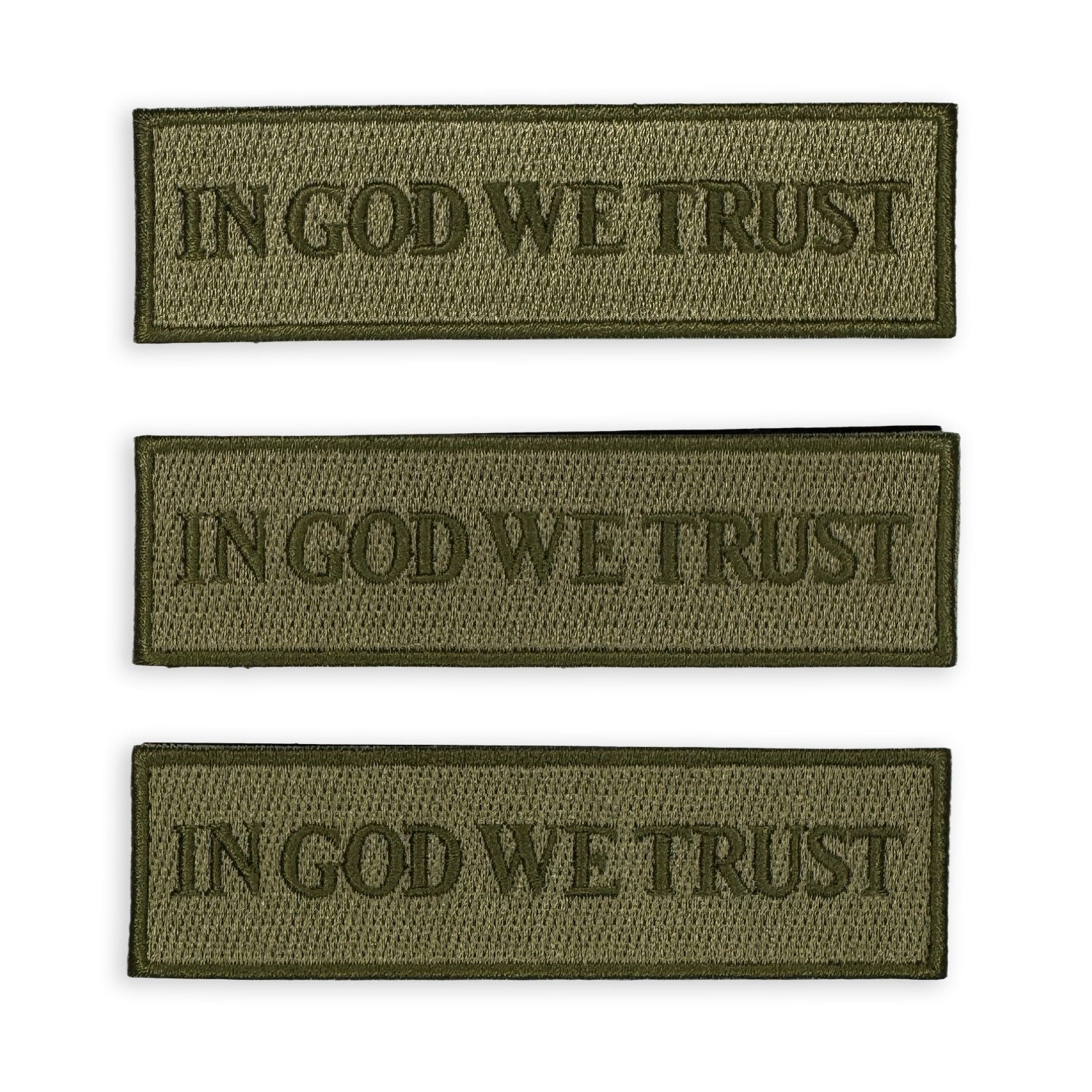 In GOD We Trust Embroidered Tactical Morale Fastener Hook & Loop Patch