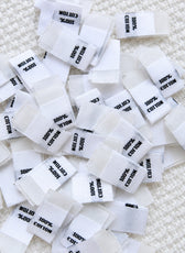 100% Cotton Label