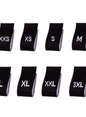 Maatlabels XXS-XXXL (8x100 stuks)
