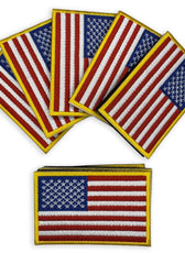 Tactical embroidered usa flag patches