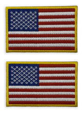 Tactical embroidered usa flag patches