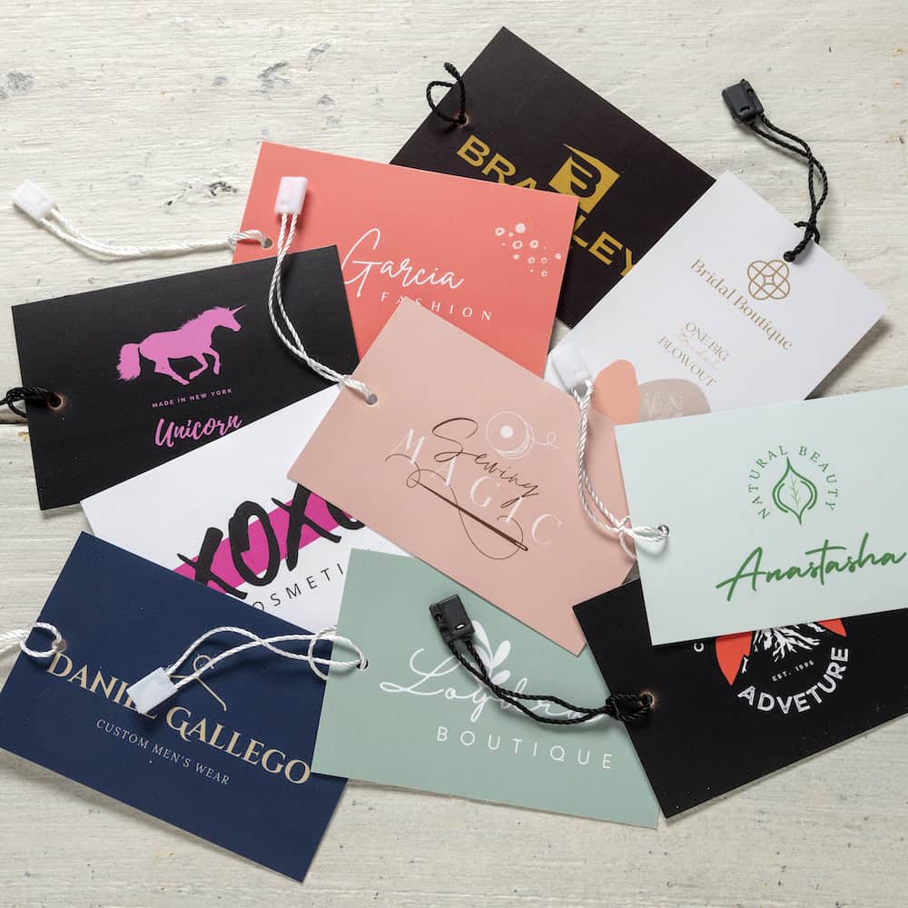 Custom hang tags printed