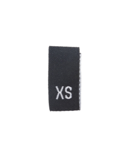 size label xs extra small black 1