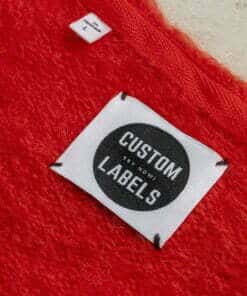 Custom woven label luxe design