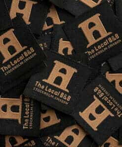 Custom woven label luxe design