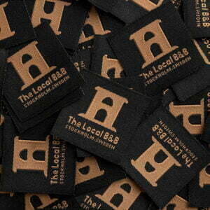 Custom woven label luxe design