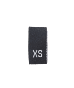 size label xs extra small black 1