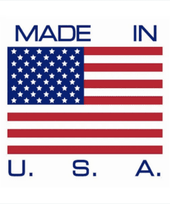 made in USA label design
